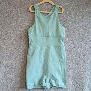 Free People Size M/L FP Movement Every Single Time Runsie Cascade Blue